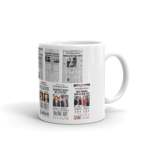 Iowa caucuses front page mug